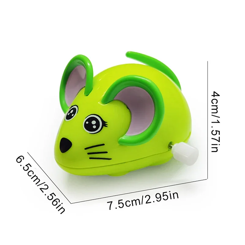 4pcs Wind-up Mouse Toy Funny For Boy Girl Engaging Educational Play Safe And Easy To Grip For Birthday And Party Favors