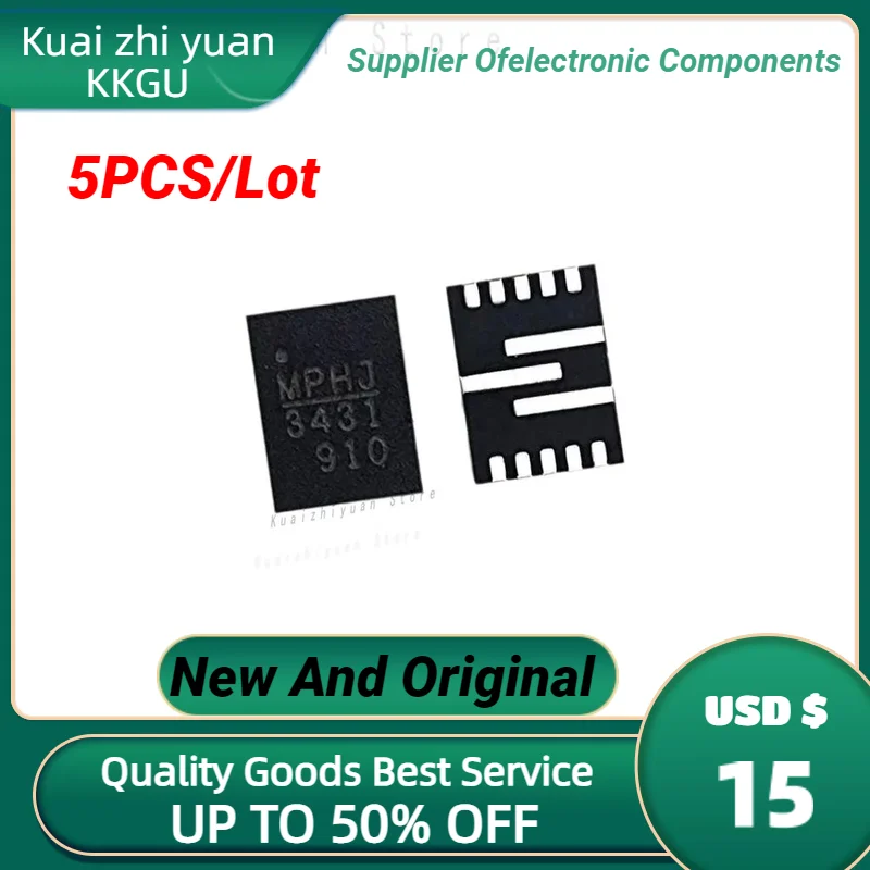 5PCS/Lot New And Original MP3431GL MP3431GL-Z QFN-13 Fully Integrated Synchronous Boost Current Limit High-Efficiency 21A