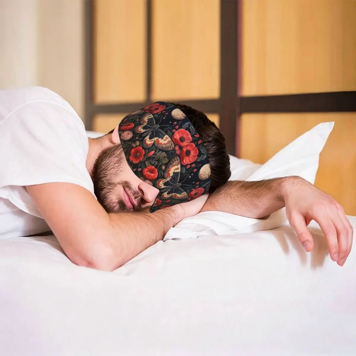 Antifaz Boho con diseño de abeja y mariposa, bloqueador de luz, portátil, para niñas, niños, oficina, siesta, fiesta, antifaz para dormir