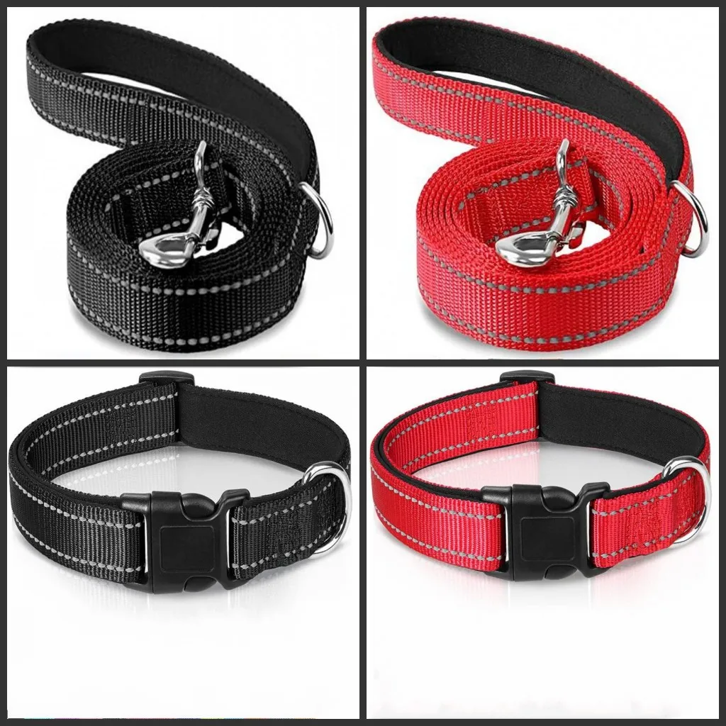 

1.2/1.5/1.8M/Night Reflective Pet Towing Rope Collar Nylon Reinforcement Rope Walking Dog Towing Rope Collar Strap Dog Rope