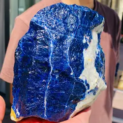 Natural Large Noble Dark Blue Sodalite Crystal Gemstone Rough Raw Rock Specimen Healing
