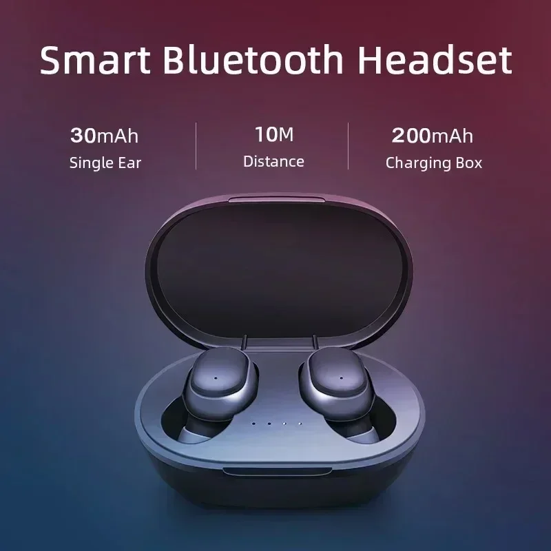 TWS A6S Wireless Headphones Fone Bluetooth Earphones Mini Earbuds with Mic Charging Box Sports Gaming Headset for Xiaomi