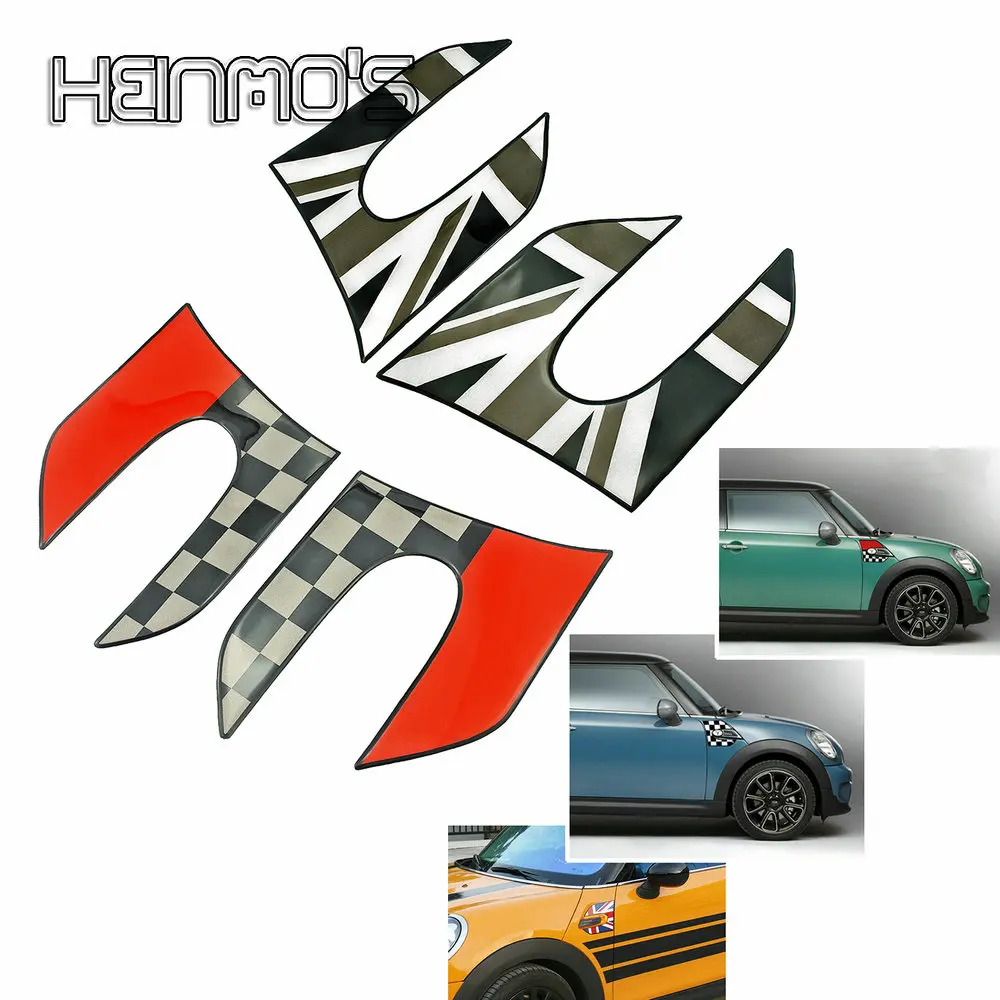 

Для Mini Cooper Hardtop F55 хэтчбек F56 2015-2021 автомобильные аксессуары боковая пластина на крыло наклейка указатель поворота украшение резина