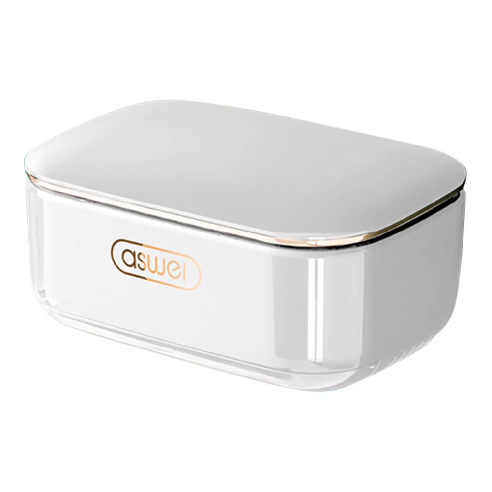 Bar Soap Holder Wall Mounted Soap Dish with Drain Tray and Cover Waterproof Soap Box Double Layer Dustproof Bathroom Accessories