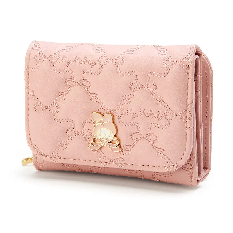 Sanrio Cinnamoroll Mymelody Kuromi kawaii Cartoon Women\'s Wallet Pu Leather Coin Purse Designer Purses Card Holder Girls Gifts