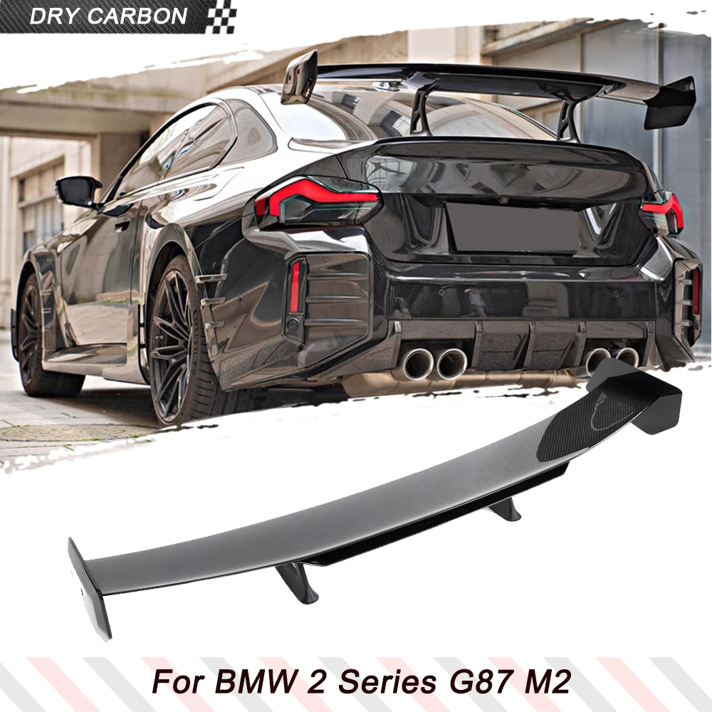 

Спойлер на задний багажник из сухого углеродного волокна Prepreg для BMW 2 серии G87 M2 Coupe 2020-2022, спортивное крыло-накладка на багажник