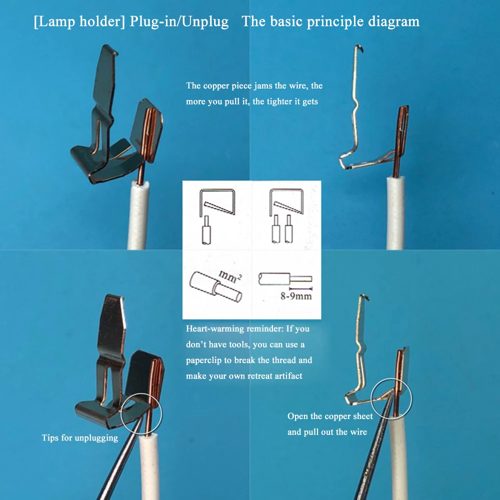 G23 Energy Saving Tube Lamp Holder 2 Pin H Type U Type Lamp Stand Light Socket for Table Lamp Base LED PLS Plug Tube Metal Clamp