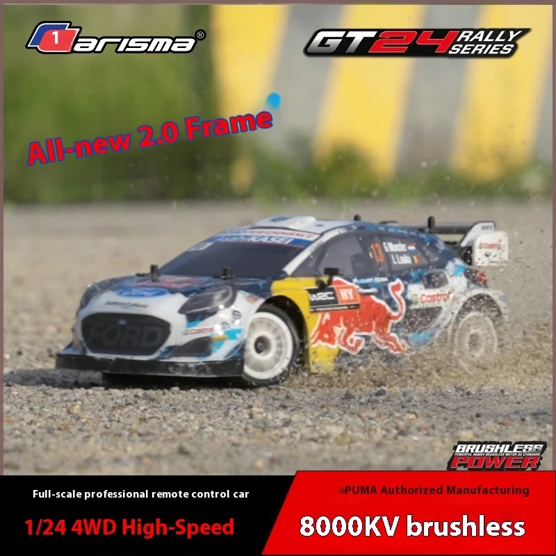 Carisma 1/24 Puma Brushless Remote Control Car Rc Four-Wheel Drive Car Rally Car Model Car Mosquito Car Friend Gift