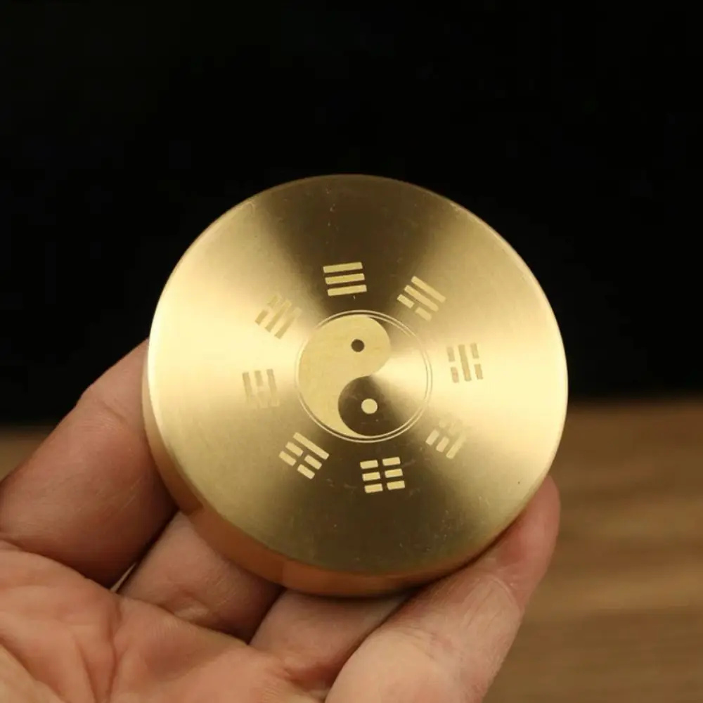 Chinese Style Multifunction Paperweights Solid Brass Holding Paper Paperweight Brush Rests BaGua Metal Decoration