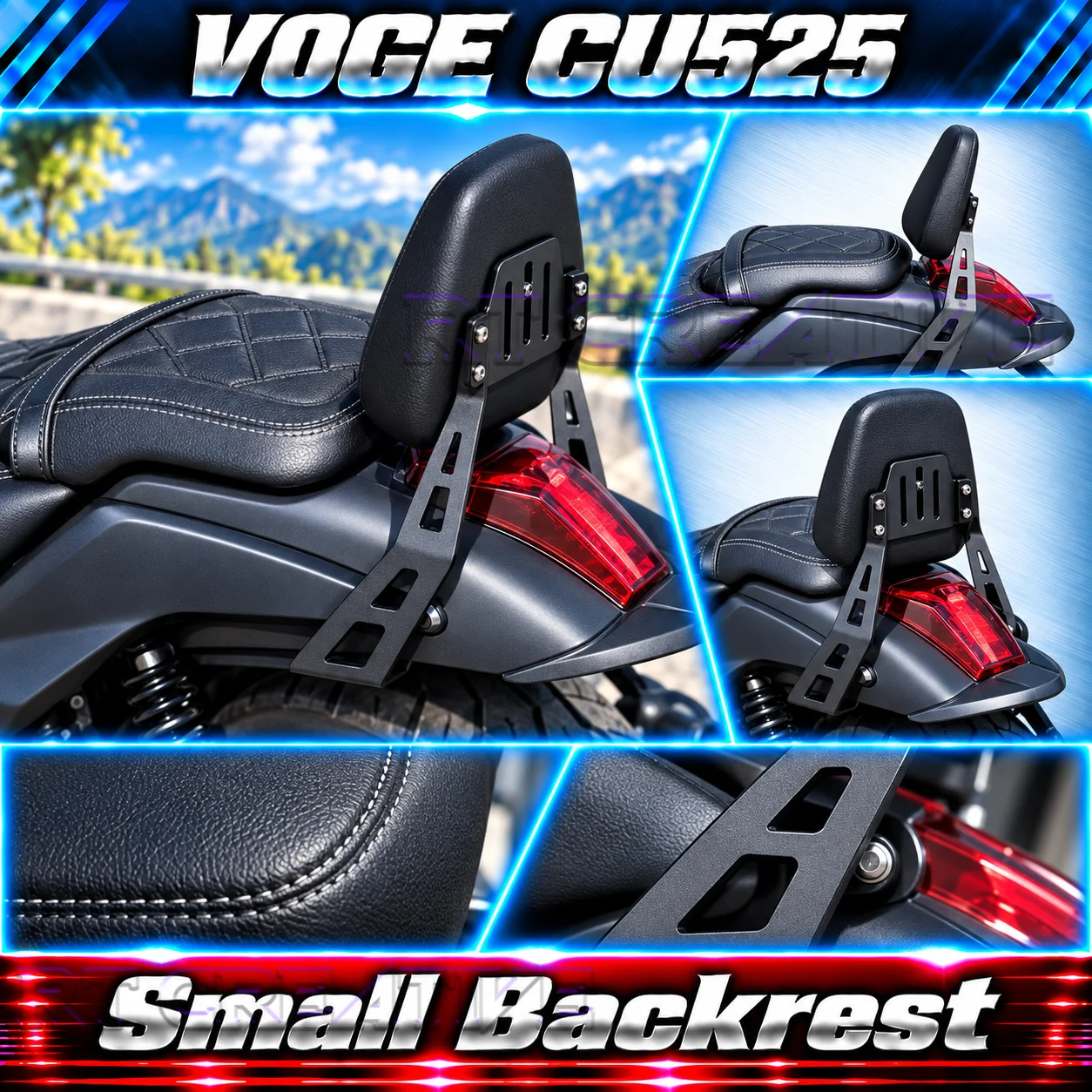 FIT FOR VOGE CU525 CU-525 525CU Motorcycle Mod Parts, Integrated PU Molding Panel, Non-destructive Installation