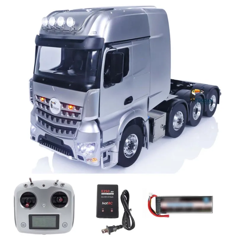 1/14 RTR LESU 8X8 شاحنات جرارات تعمل بالتحكم عن بعد نموذج RC سيارات معدات الهيكل المعدني قفل الرف المؤازرة التفاضلية THZH1539