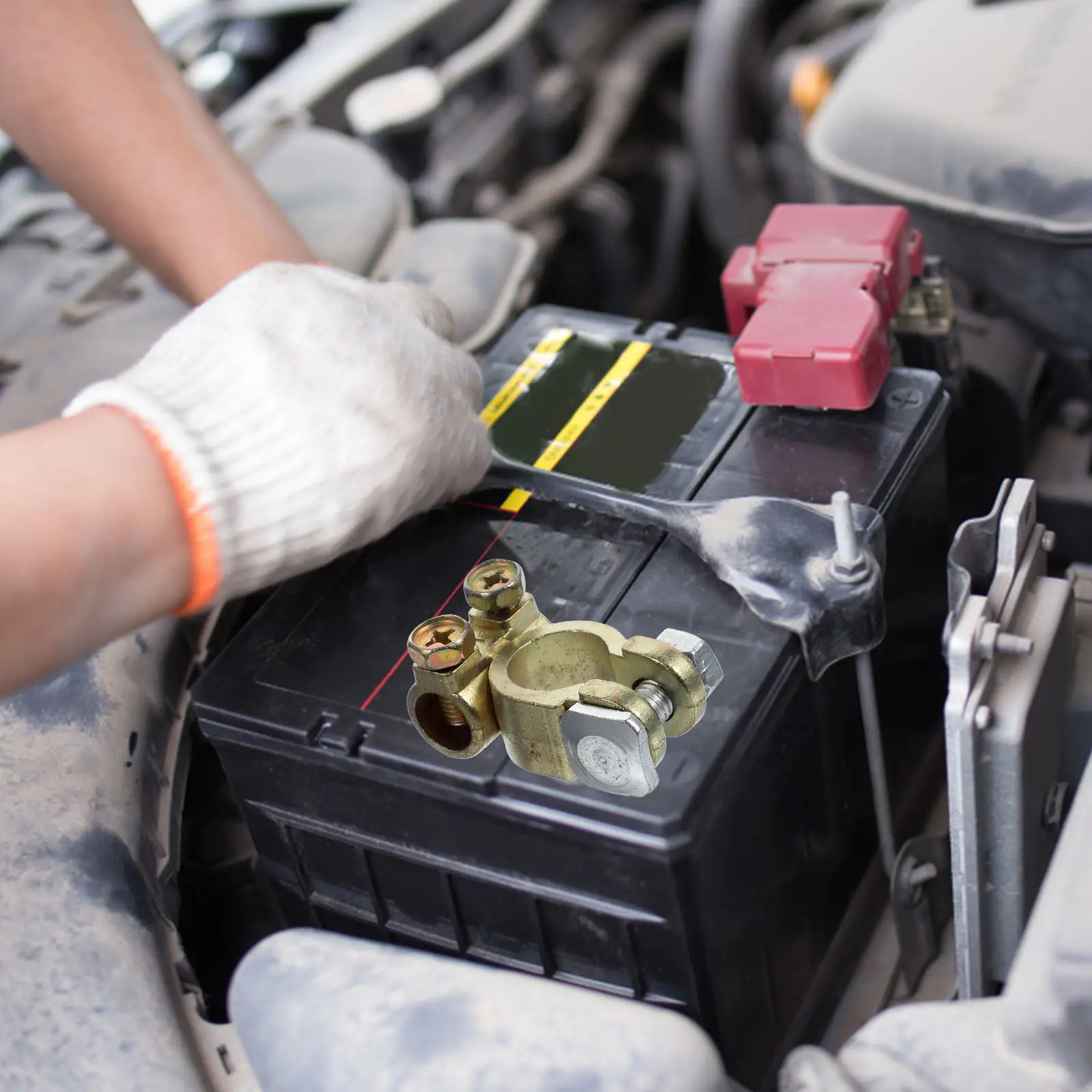 

2 шт. универсальные автомобильные клеммы (плюс/минус), высокопроизводительные соединители для автомобильных кабелей