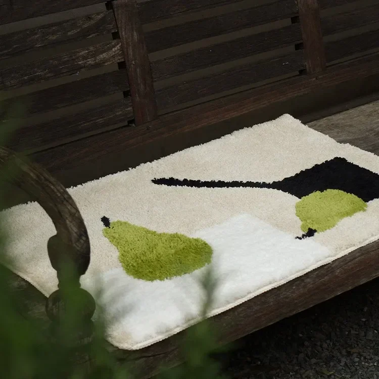 Plush Carpet, Wear-resistant and Anti Slip Carpet for Living Room Sofa, Thick Bedside Blanket for Household Use, Ins Style