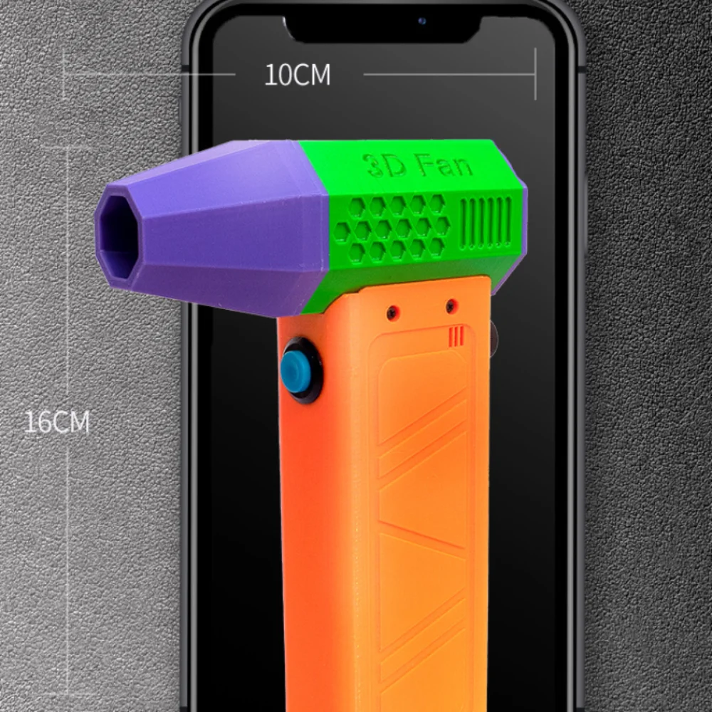 شاشة شحن مروحة توربو صغيرة عنيفة امتصاص مغناطيسي خفيف للغاية 140000 دورة في الدقيقة منفاخ قوي لاسلكي من النوع C شحن #6
