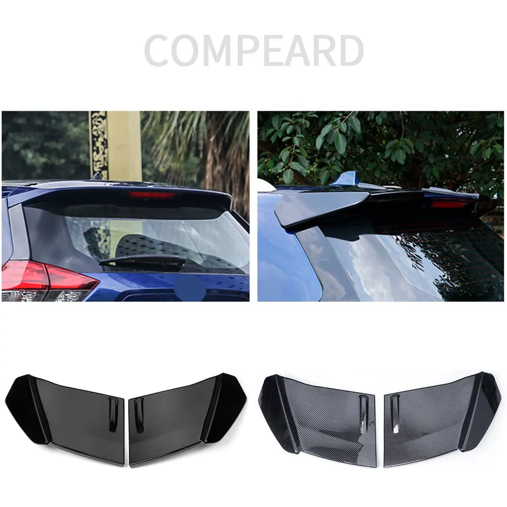 For Nissan Xtrail Rear Roof Extension Spoiler Wing Tail X-TRAIL ABS Gloss Black Auto Accessories 2014 2015 2016 2017 2018-2020