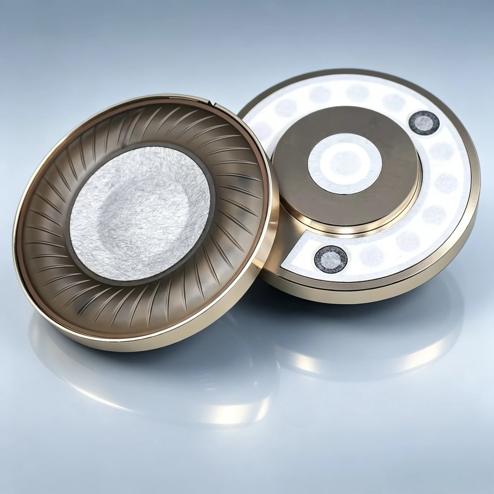 Composite biofilm nano-fiber dual-magnetic headband over-ear dynamic headphone with high-fidelity audiophile-grade 70mm unit.