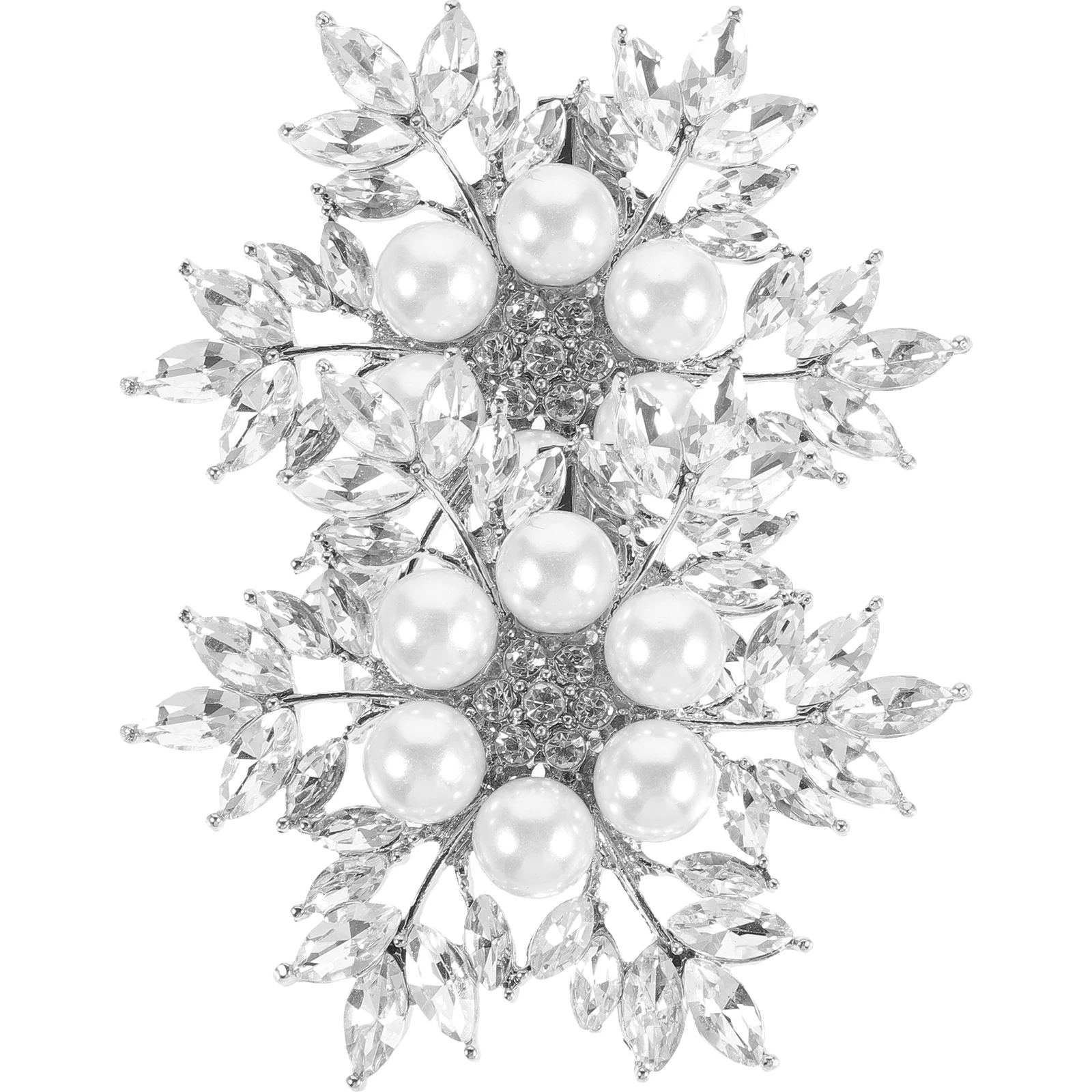 

2Pcs Crystal Flower Buckle Shoe Clip Accessories Decorative Bridal Wedding Detachable Rhinestone Shoes Slipper Shape Shoe