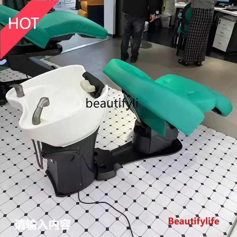 

Asmt14 ss электрическое кресло для шампуня парикмахерская массажный диван парикмахерская полулежачая высококачественная промывочная кровать керамическая раковина