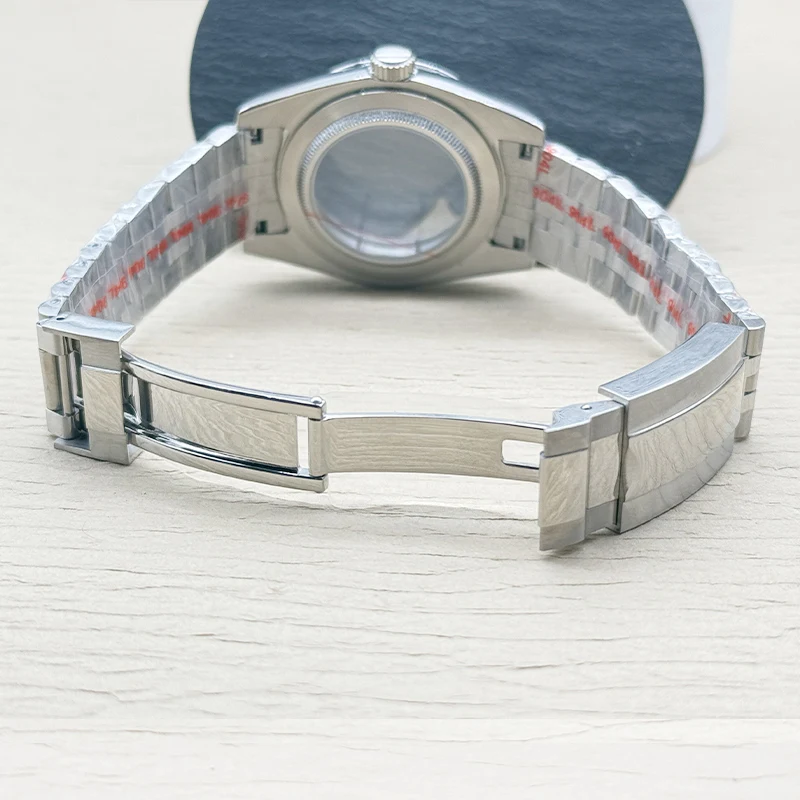 DATEJUST 39MM Flat Sapphire Glass Watch Case Fit NH35 NH36 4R35 4R36 7S Automatic Movement 10ATM Waterproof Watch parth Retrofit