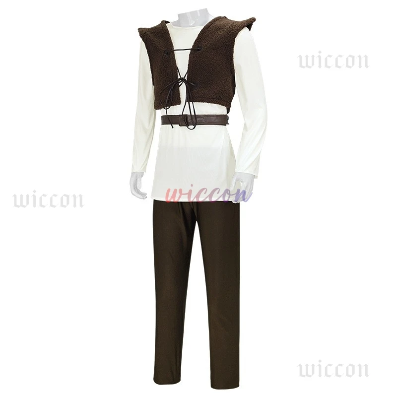 

Movie Monster Shrek Cosplay Costumes Mask Shrek Top Vest Pants for Men Performance Role Play Halloween Carnival Party Outfits