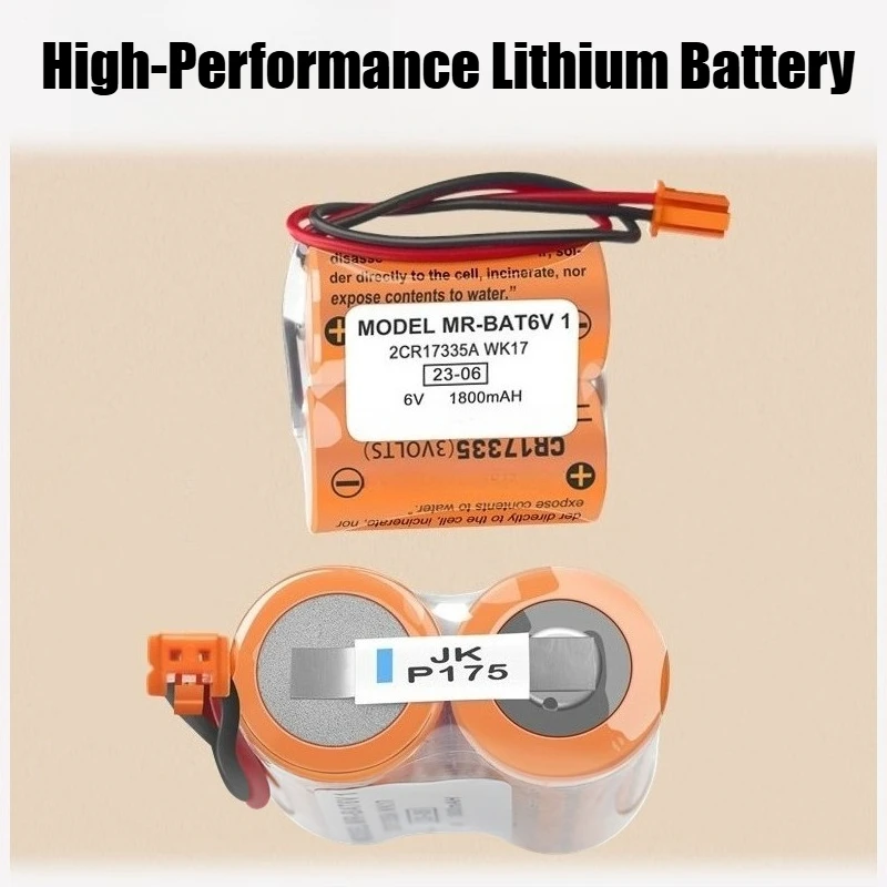 (10 قطعة) بطارية مؤازرة 1800 مللي أمبير في الساعة لسائق ميتسوبيشي M80 MR-BAT6V1 MR-BAT6V1SET 6V 2CR17335A WK17 PLC بطارية ليثيوم