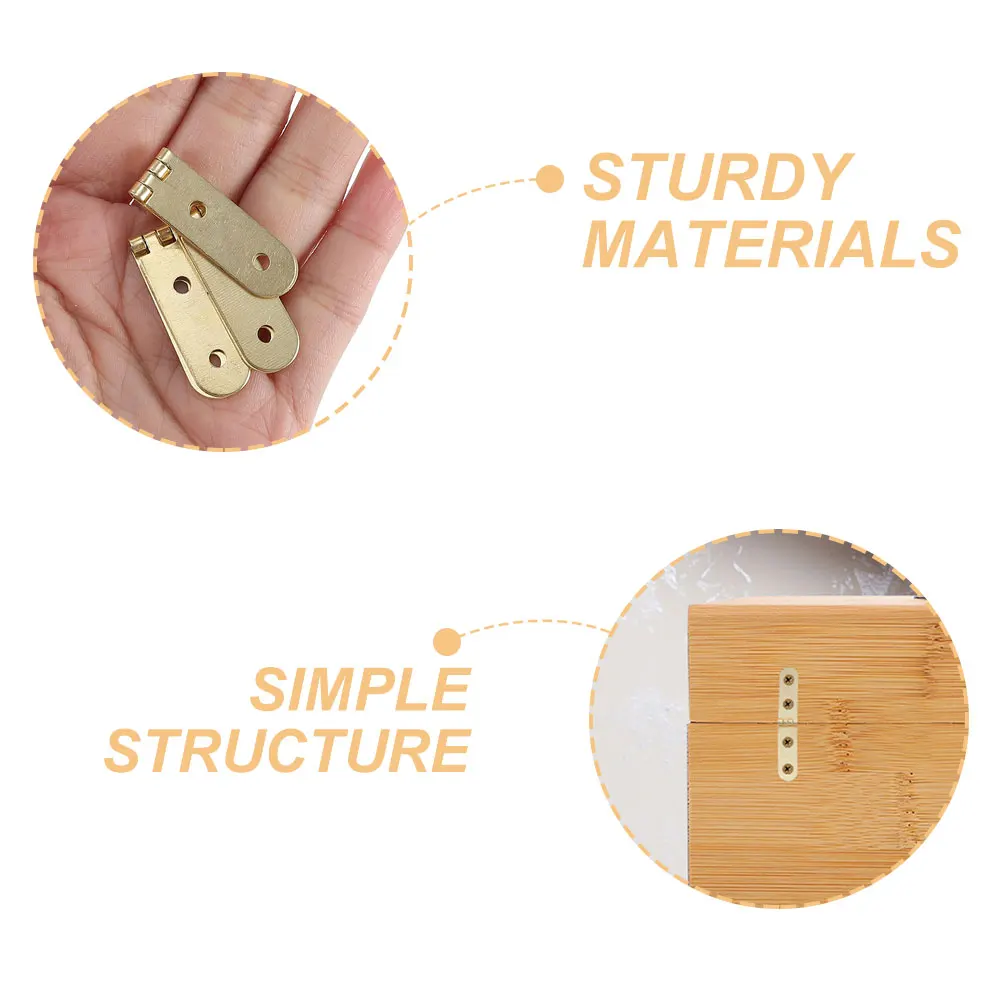 

20Pcs Hinges Jewelry Box Small Wooden Box Replacement Chest Case No Noise Durable Metal Hinges Vintage Hinge Door Hinge