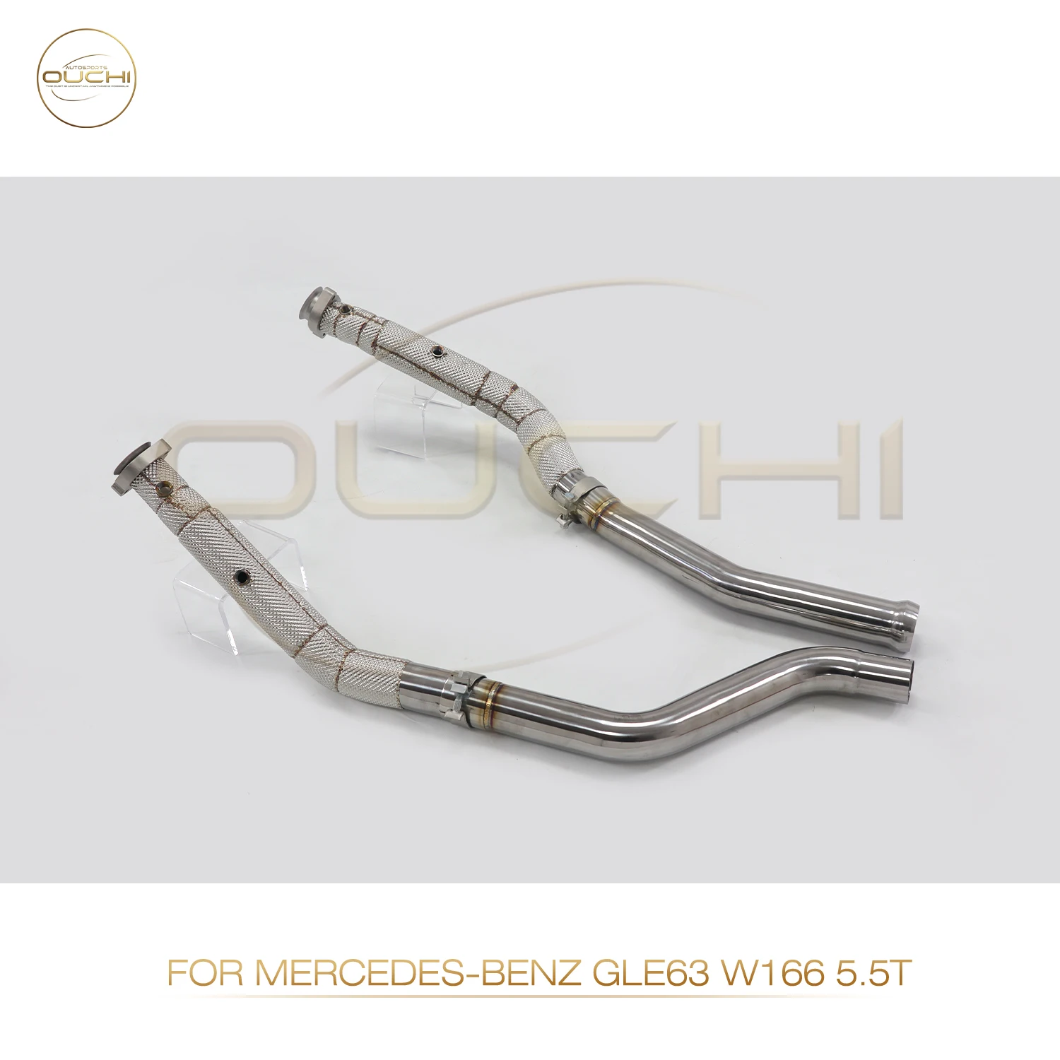 

OUCHI High Performance Downpipe For Mercedes Benz GLE63 W166 5.5T Stainless Steel With Heat Shield Car Exhaust Without Catalysis