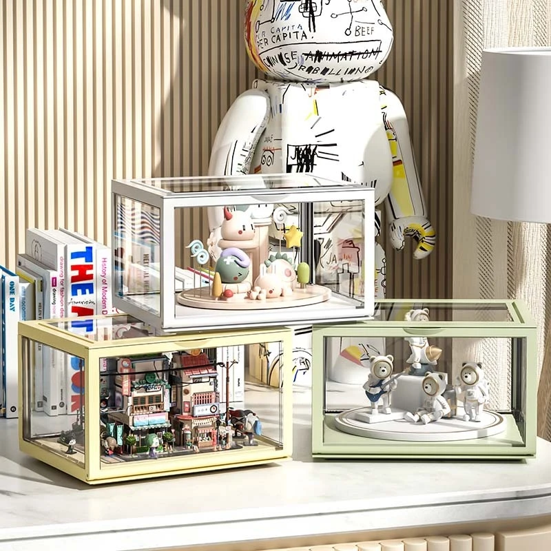 Magnetic door Action Figure storage display box Large independent acrylic display cabinet Vinyl Figure Collection Dust Shelf