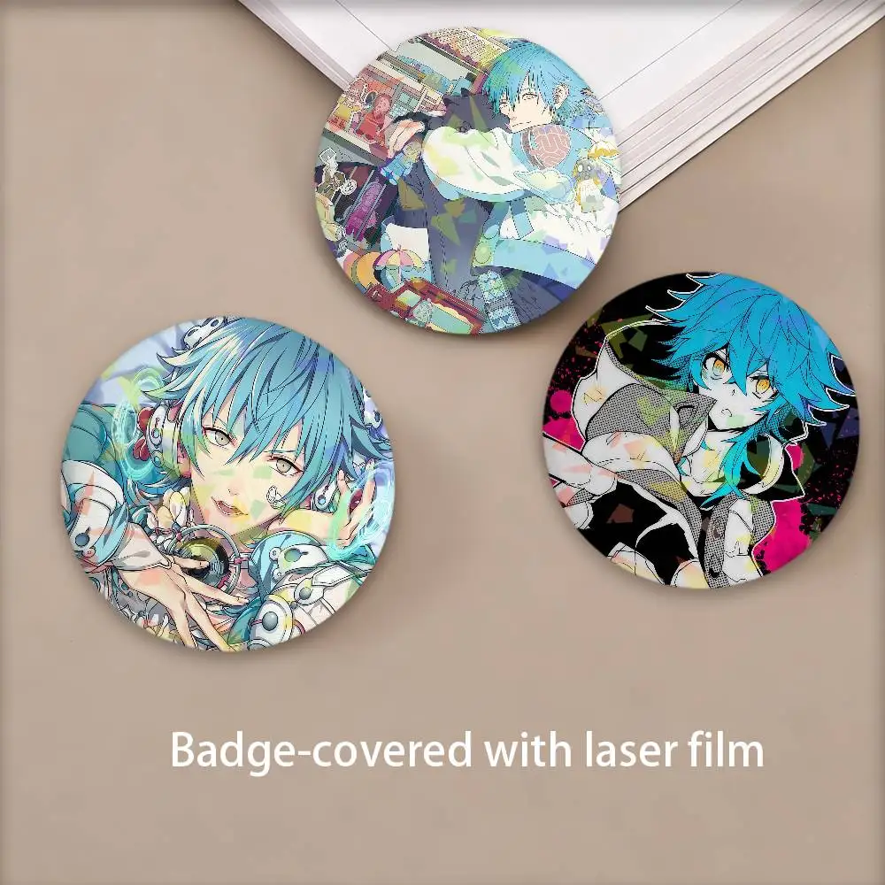 DRAMAtical Murder Aoba Seragaki Pins Lapel Birthday Brooch Gift Backpack Clothes Accessory Decoration Badge Set Glass Shine