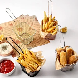 1PC mini French fry basket Creative French fry basket Fried basket snack Fried net basket snack basket Fried chicken basket