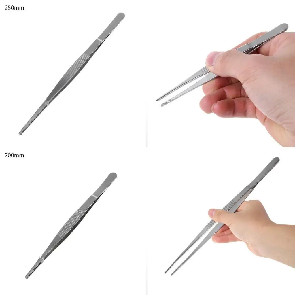 

R9UF Precisions Tweezers Steel Pointed Tweezers Soldering Experimental Jewelry Making for Craft Electronics