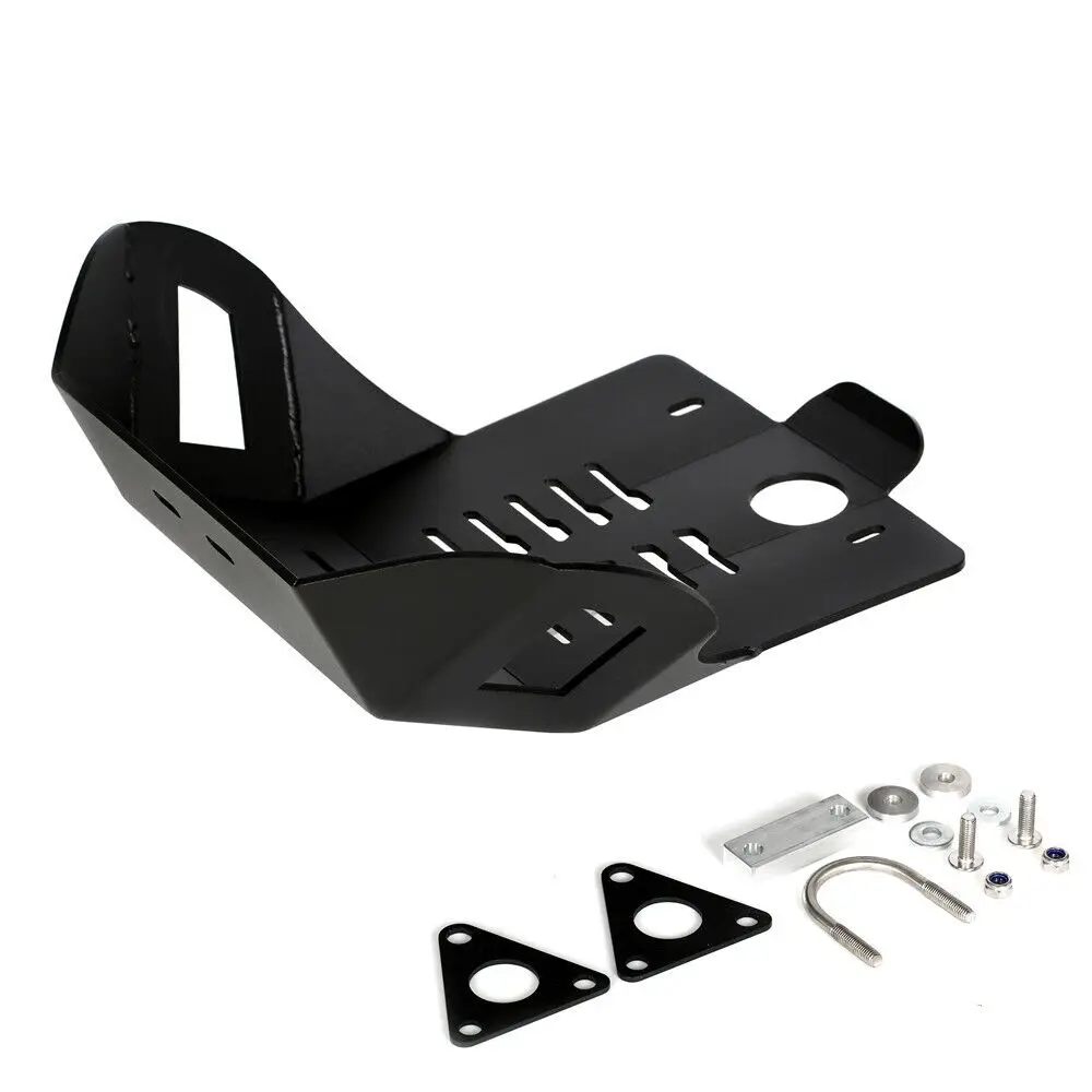 

Aluminum motorcycle accessories 6mm Black Front Skid Plate Engine Low Guard Bash Cover For KAWASAKI KLR650 2022-2024 KLR 650