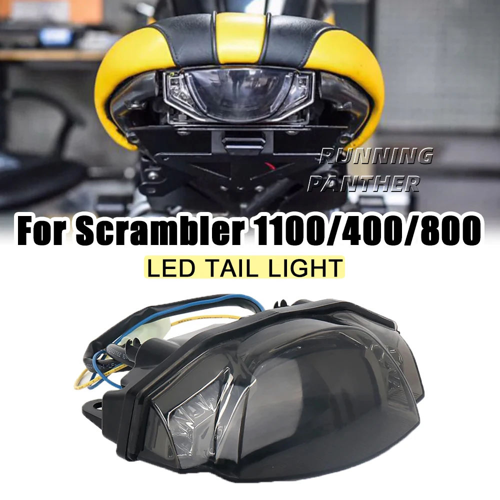 

New Motorcycle Accessories Turn Signals Rear LED Brake Tail Light For Ducati Scrambler 400 800 SCRAMBLER 1100