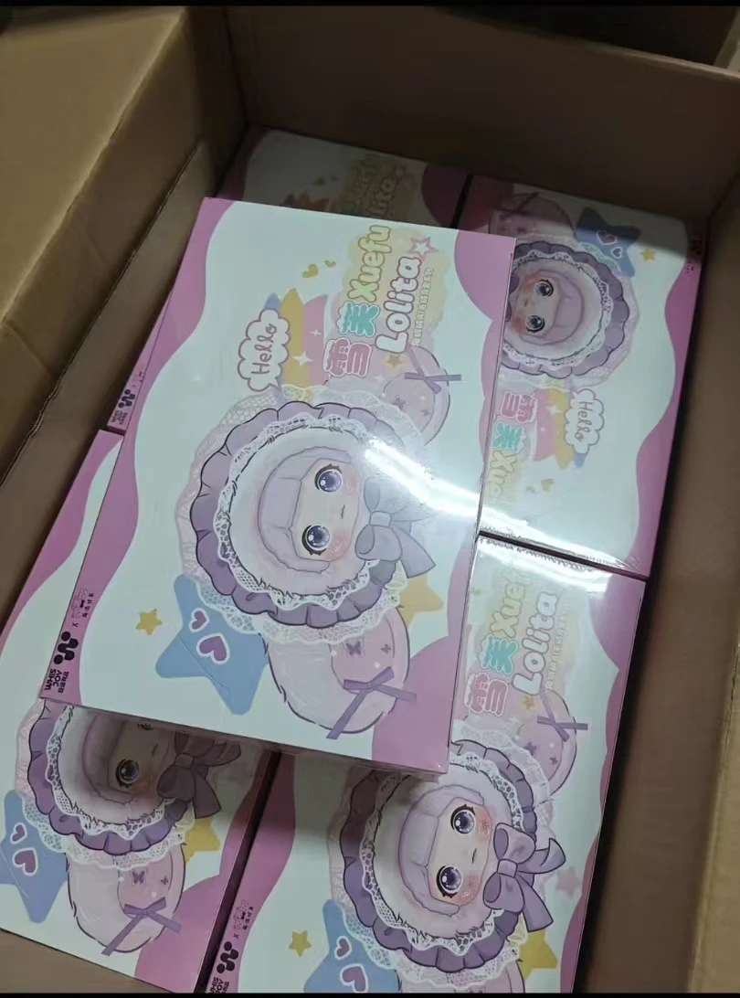 

Xuefu Lolita Fluffy Rabbit AI Plush Blind Box Cute Stuffed Doll Trendy Collectible Toy Desktop Ornament Birthday Gift For Girls