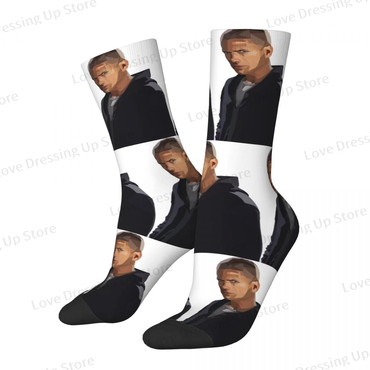 Micheal Scofield - Prison Break Men Women Socks Outdoor Novelty Spring Summer Autumn Winter Stockings Gift