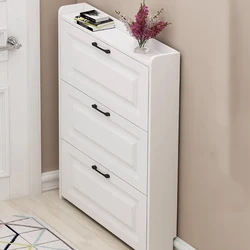 Narrow White Shoe Cabinet Mobile Hallway Display Organizer Kitchen Shoe Cabinets Corner Zapateras Organizadores Modern Furniture