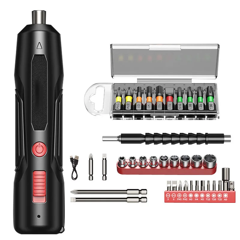 

Набор инструментов для ремонта отверток, аккумуляторная отвертка, перезаряжаемый многофункциональный небольшой набор электрических отверток для дома