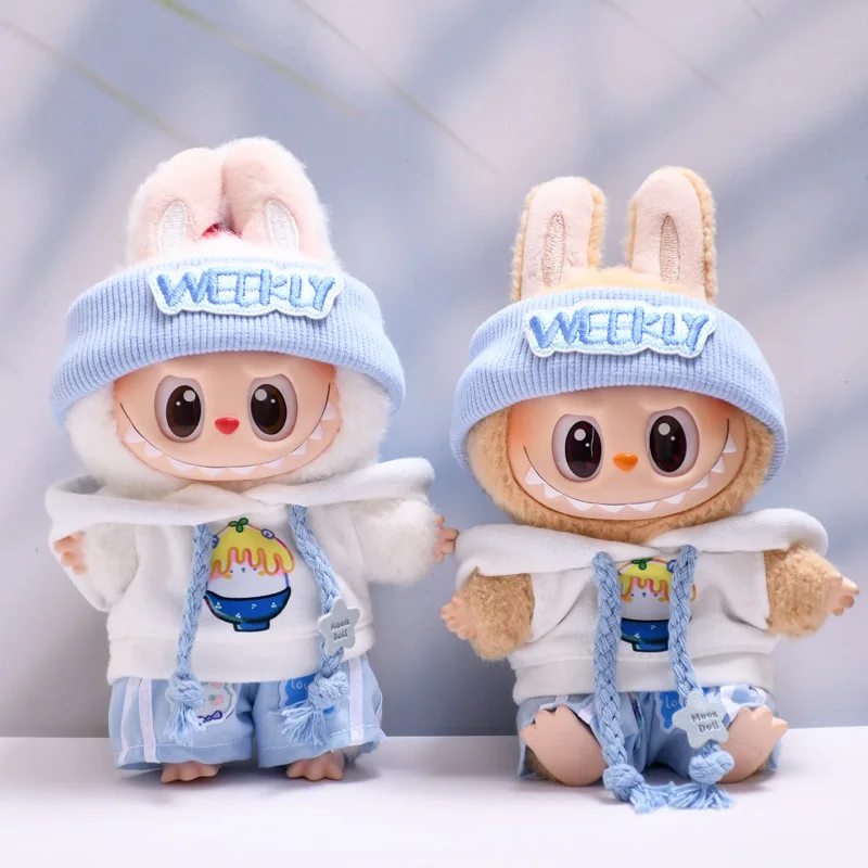 

For 17cm labubu Mini Doll'S Clothes [No doll] Outfit Accessories For Korea Kpop Exo Labubu Idol V1 V2 Winter Christmas Sweater