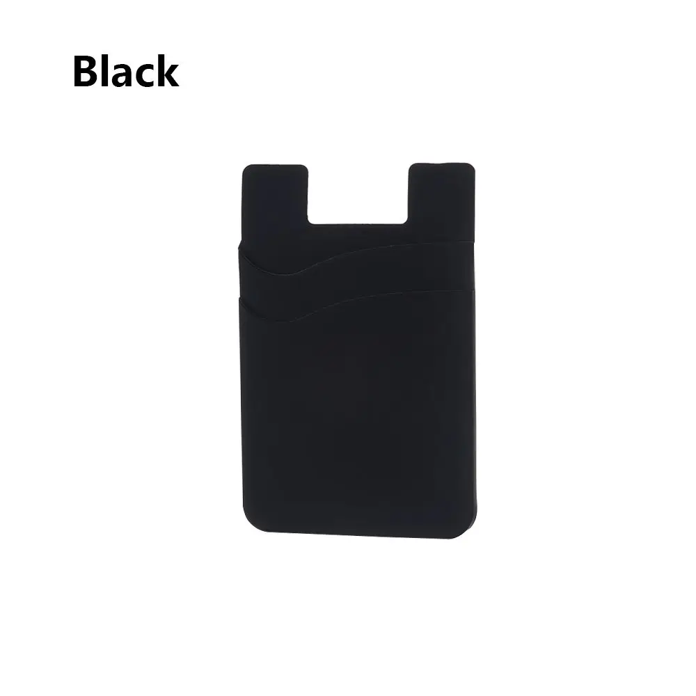 

Hot Sale Silicone Universal Elastic Card Pocket Phone Card Holder Wallet Case