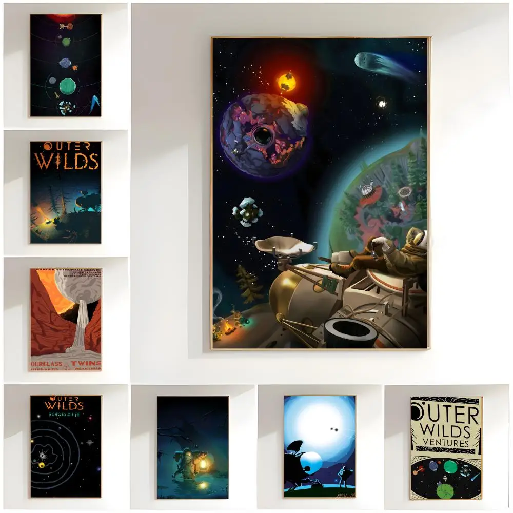 Outer Wilds Poster Classic Wall Art  Home Decor  Peel and Stick Unframed