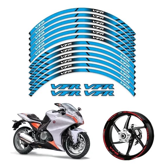 For Honda VFR VFR750 VFR800 VFR1200 VFR1200F Motorcycle Parts Contour Wheel Decoration Decal Sticker - C MOTO