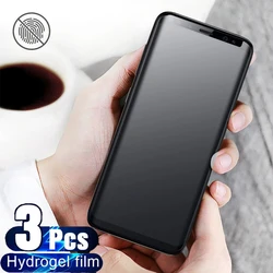 3Pcs Matte Frosted Hydrogel Film For Samsung Galaxy S8 S9 S10 S20 S21 S22 S23 Note 8 9 10 20 Plus Ultra Soft Screen Protector