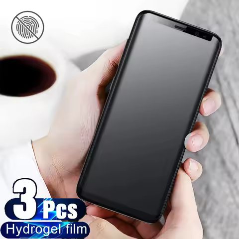 3Pcs Matte Frosted Hydrogel Film For Samsung Galaxy S8 S9 S10 S20 S21 S22 S23 Note 8 9 10 20 Plus Ultra Soft Screen Protector