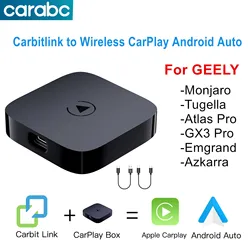 For Geely Tugella Monjaro GX3 Pro Emgrand Azkarra Atlas Pro Carbitlink Smartlink Phonelink to Wireless Carplay Android Auto