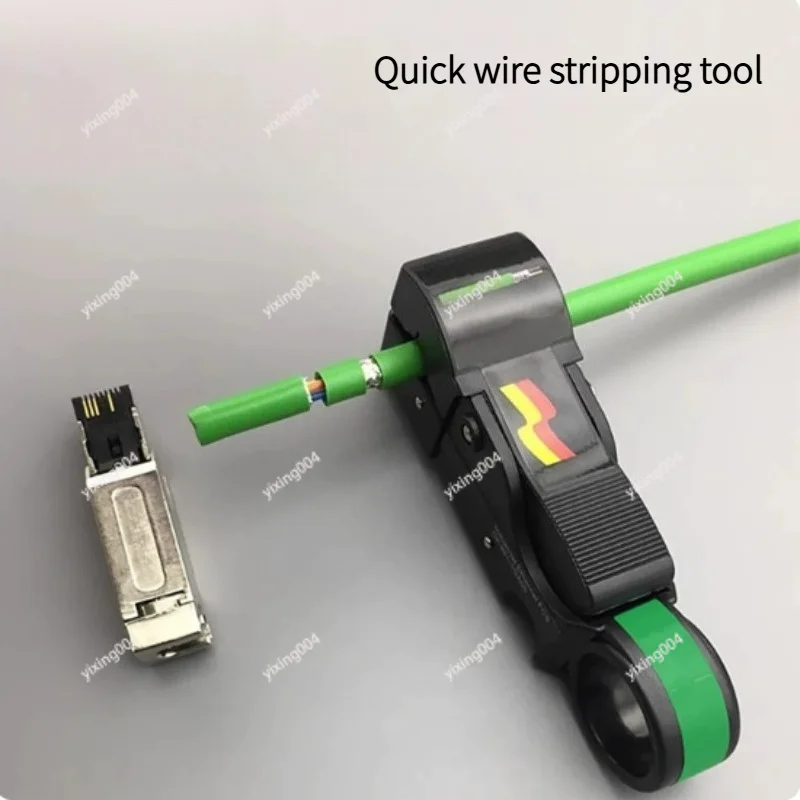 Network Cable Stripping Tool, Wire Peeling Cutter for Industrial Cable Processing