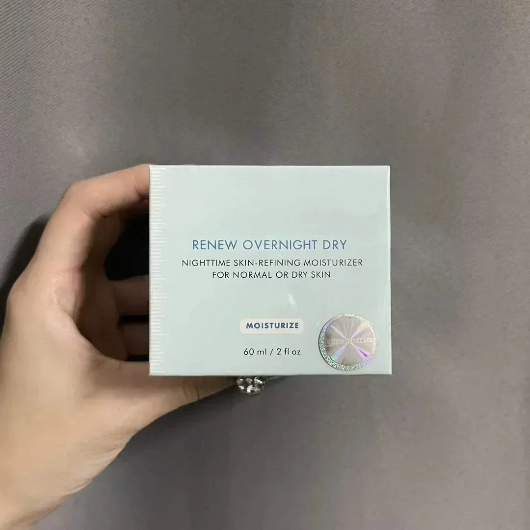 NUEVO 2026 RENEW OVERNIGHT DRY, Crema Hidratante Facial Refinadora de Noche para Piel Normal o Seca, 60 ml, Sets de Maquillaje