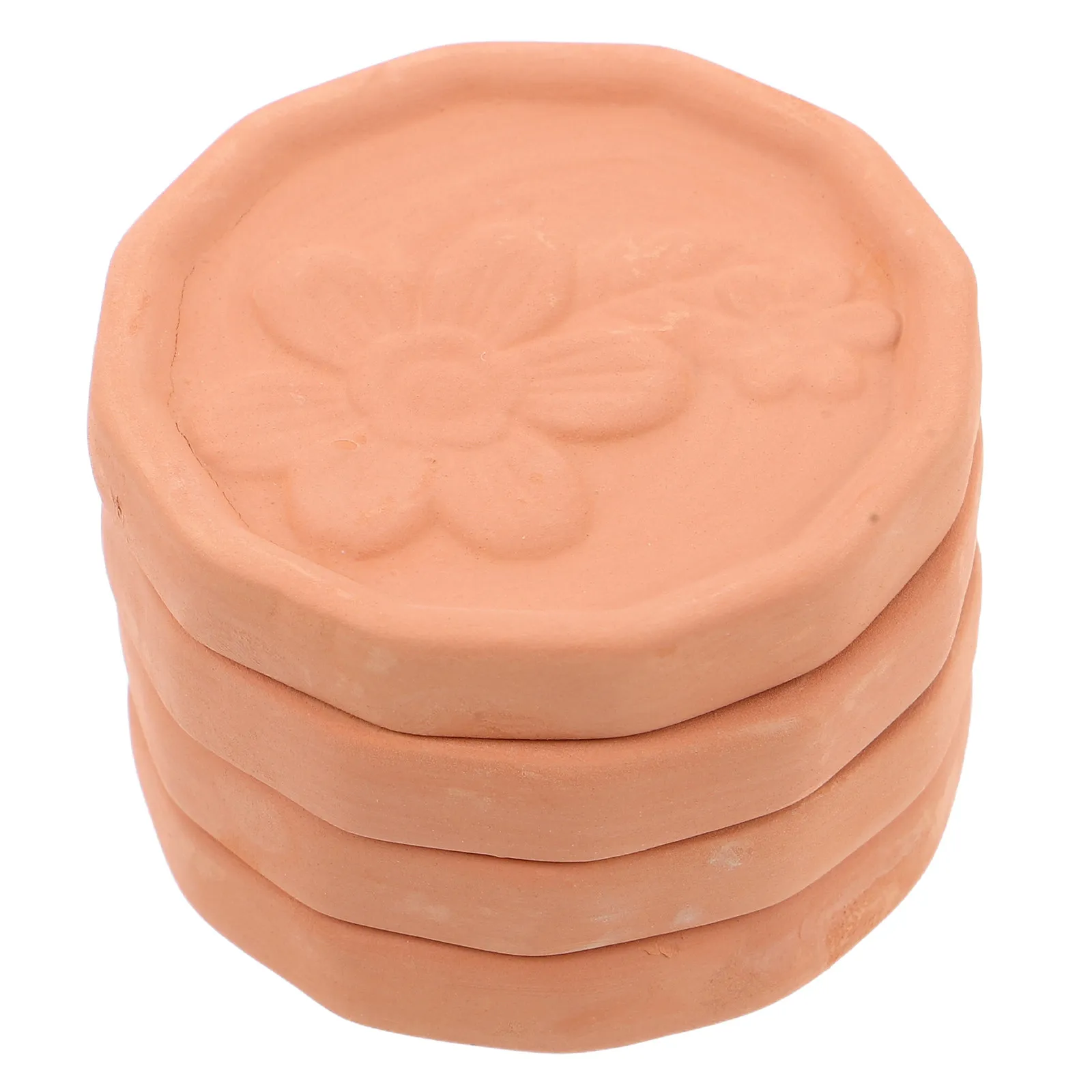 4Pcs Terracotta Bread Basket Warmer Round Natural Clay Bread Humidifier Sourdough Taco Tortilla Pastry Warmer Food Storage