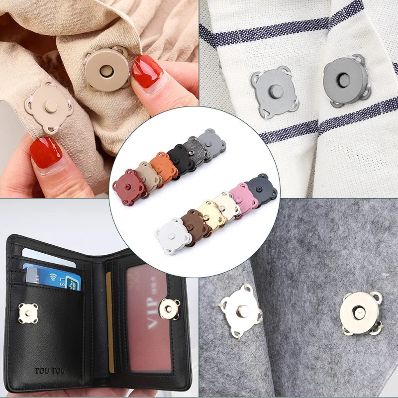 5 Pair/Bag Magnetic Metal Buttons Household Sewing Accessories Sewing Buttons DIY For Bag/Jacket/Coat Clothing Accessories