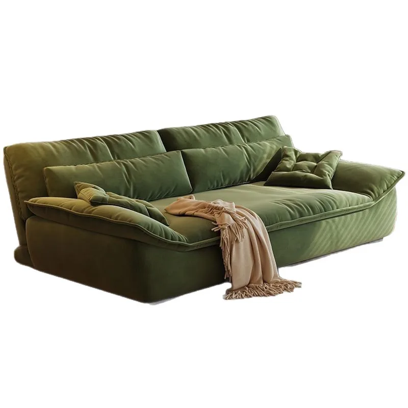 Sailing folding sofa bed integrated dual-purpose small apartment household living room multi-functional sofa cat fleece fabric