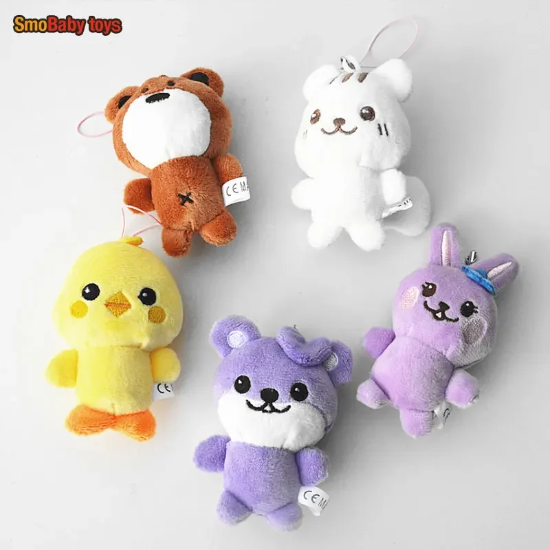 

KPOP Idols Cartoon Cute Keychain Soft Short Plush Doll Keyring Pendant Girls Cotton Bag Accessories Irene SeulGi Wendy Fans Gift